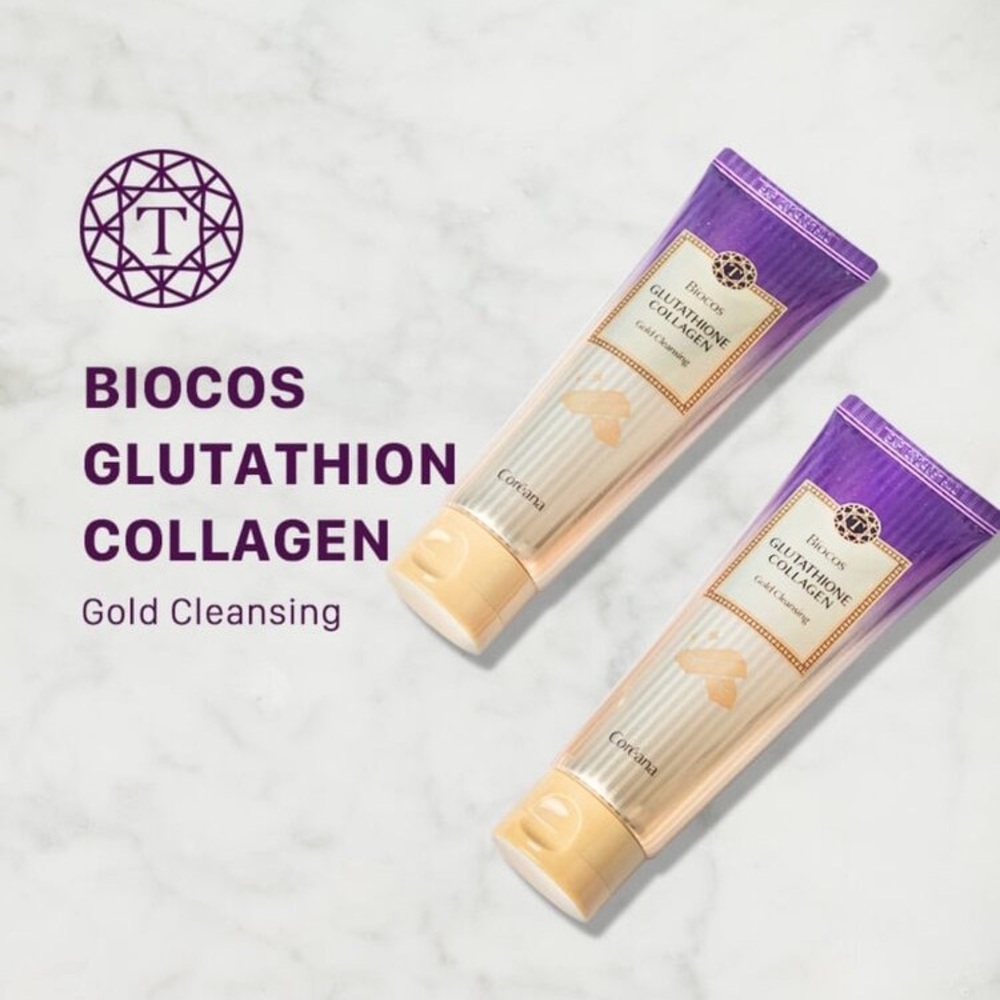 Coréana Biocos Glutathione Collagen Gold Cleansing Foam (120ml)